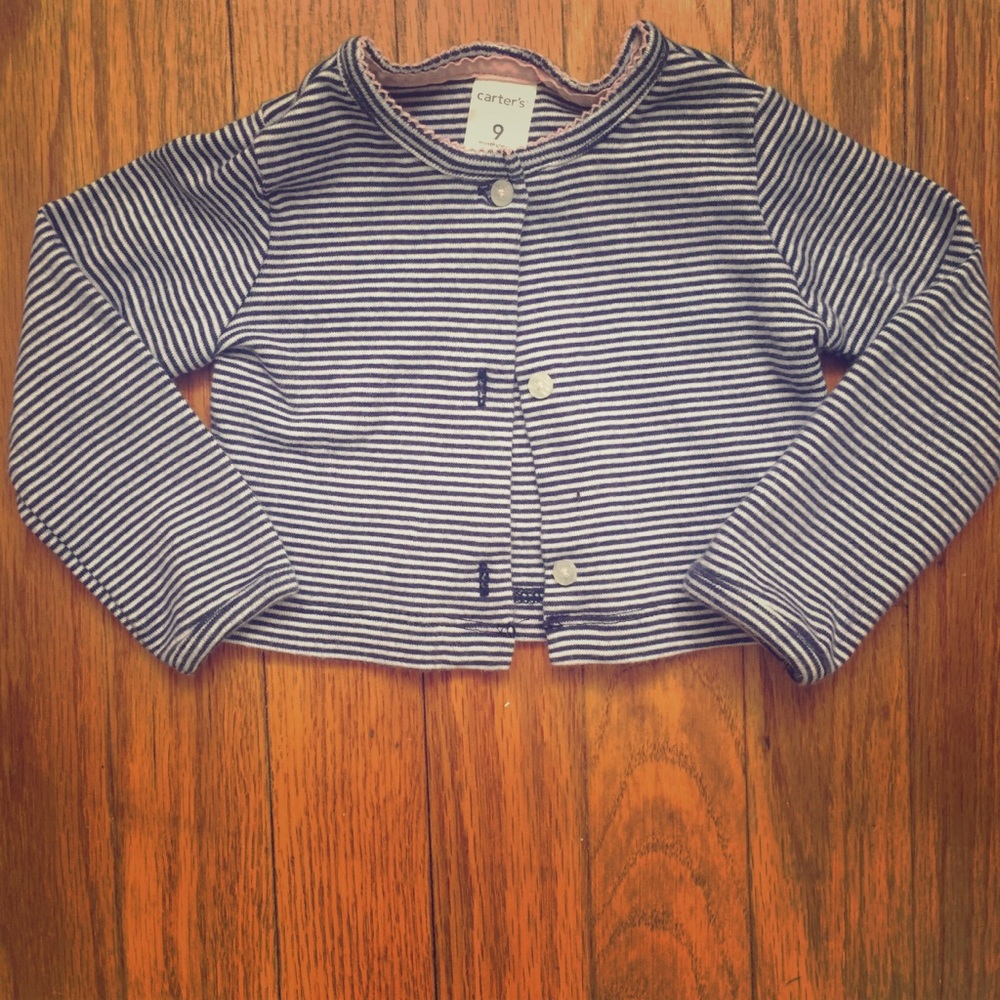 Carter’s striped cardigan